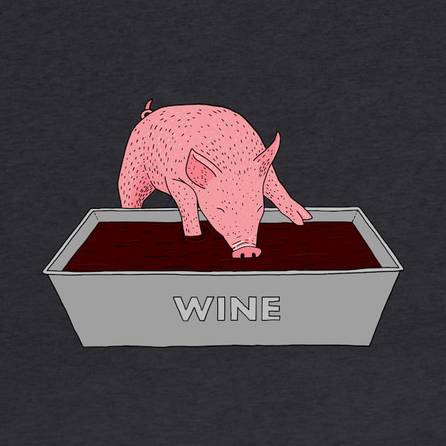 Wine Pig by martinascott